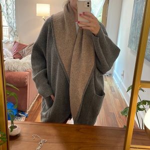 Oversized Anthropologie coat. Wool blend fabric. Super soft and never worn.